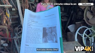 Vip4k. supreme nail in the backyard with a debtor in leather lingerie