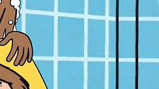 Sex-hungry Stepmom Joins Her Stepson in the Shower. Cartoon