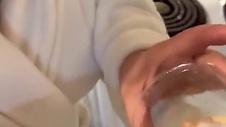 POV Kitchen Sex, Foot Job and Foreplay