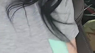 Nipples Playing During Drives Car