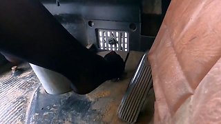 Emily's Clip Store - Emily Revs Russian Bus In Pantyhose