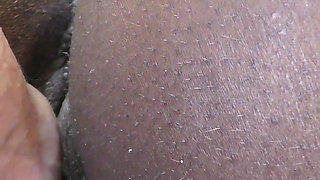 Ebony teen cunt filled up with BWC and hot cum