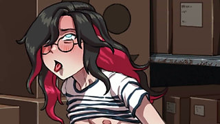 Femboy Ghost Gameplay Part 1 - Discreet Masturbation at Work