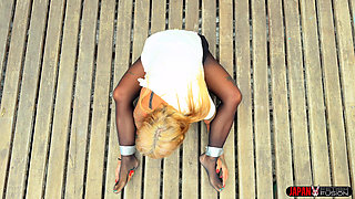 Roleplay Did in a Backyard - Ingalls (argentina) Tied with Tape by Her Hands and Feet