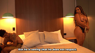 Slim Tattooed Stepson Ends up Fucking His Stepmom When They Share Bed