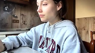 Pretty Russian Smoking