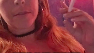 Smoking at the Boobie Bar