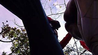 Desi village girl Permi Pooja outdoor forest sex - Hot bhabhi hardcore doggy style with devar in jungle