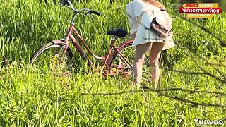 Are you jerking off to ME?!" A real stranger in the park caught me jerking off and helped me