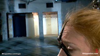 Large-Breasted bound wife spanked and toyed