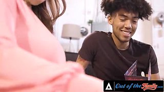 Natasha Nice Huge Tits Stepmom Titty Fuck and Blowjob for Teen StepSon