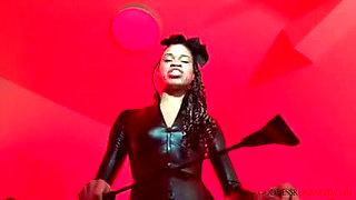 Beat Your Balls and Eat It - Ebony Femdom Goddess Rosie Reed CBT and Cum Eating Instruction Domination POV - Standard Definition