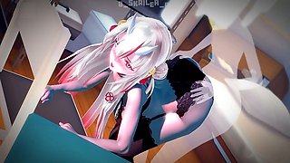 Kinky Nakiri Ayame is ready for you on the couch!