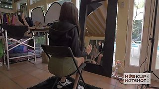 BTS Brunette Olivia Young Loves To Get Fucked By Bryan Gozzling!