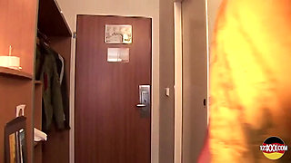 Redhead Girl Gets Fucked by a Wild Dude in a German Hostel