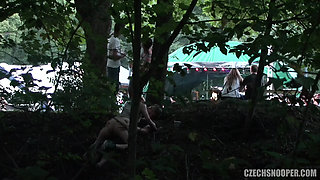 Czech Snooper 4 Festival Slut Fucked in Public During an Exhibitionist Hookup!