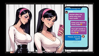 My New Girlfriend [ Taboo Hentai Game ] Ep.35 My GF Likes to Show Her Latex Panties to Older Man!