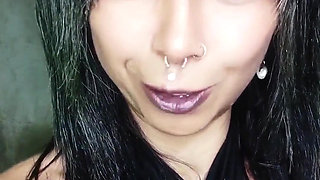 Sensual Black Suit Smoke Tease - Topless Seduction