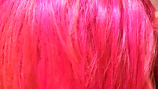 Sloppy Wet & Messy Hairjob with Cum in Hair