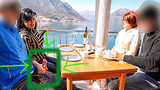 Extreme! Hot Cock Made to Cum Under the Table