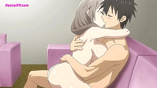 Sexy & Horny Stepsister Get Fucked With Stepbrother On The Couch - Hentai