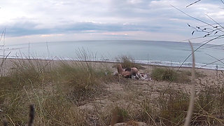 French Teacher Slut Blowjob Amateur on Nude Beach Front Stranger with Cumshot - Misscreamy