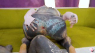 Alternative dreadlocks stunner assfucking only threesome – dual anal, ass inside-out bloom & gaping