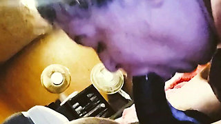 A college Teacher Sucking My Dick & Swallowing the Whole Load
