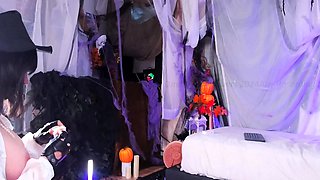 Stacked brunette goes solo toys and masturbation