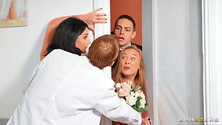 Cold Feet Hot Sex: Doctor Danny D helps Busty Brunette Bride Kiki Daniels