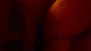 Amateur Brunette's Pussy Swallowing Giant Cock!