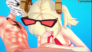 Burnice Bikini Blowjob on the Beach - 1 - Zenless Zone Zero (zzz)