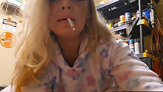 Smoking Babe Jerks You Off