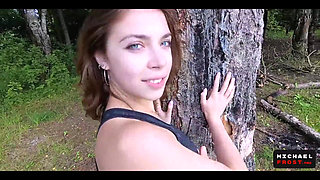 Almost Cum in Pussy - Barely Pulled Out - Outdoor - POV