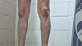 Relaxing in the shower