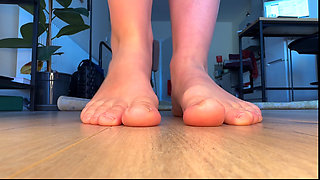 Foot Slave Punished with Spit and Humiliation