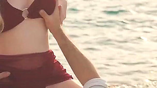 We Found a Secret Beach for Outdoor Sex - Real Amateur Couple