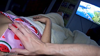 Big Ass Brunette Stepsister Fucks and Her Buttocks Bounce