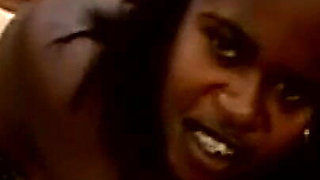 Ebony Hottie Sucks and Fucks Huge Dick Outdoors