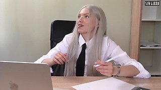 Schoolteacher Nailed a Young College girl During a Lesson