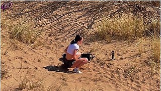 Squirting On The Beach With My Lush
