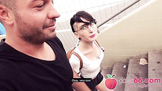 POV Pickups featuring Lou Nesbit's outside sex