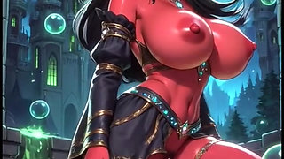 Demon with magic power (Ai animation)