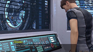 Stranded in Space - Holding Hands with Asian Scientist MILF