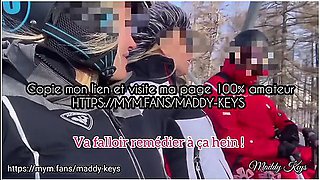 Maddy Keys And Her Friend Offer Sex To A Real Snow Ski Teacher During A Provate Lesson