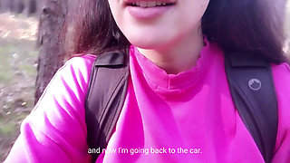 Risky German JOI public masturbation (almost caught)