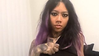 Amateur striptease and Solo masturbation