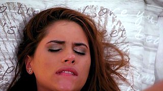 Slim teen brunettes have lesbian anal fun