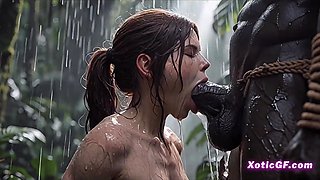 Lara Croft’s First-ever Meeting with an African Tribal Gang