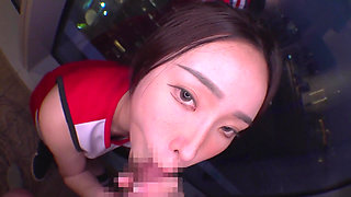 Cheerleader Gives a Blowjob to Coach in a Hotel